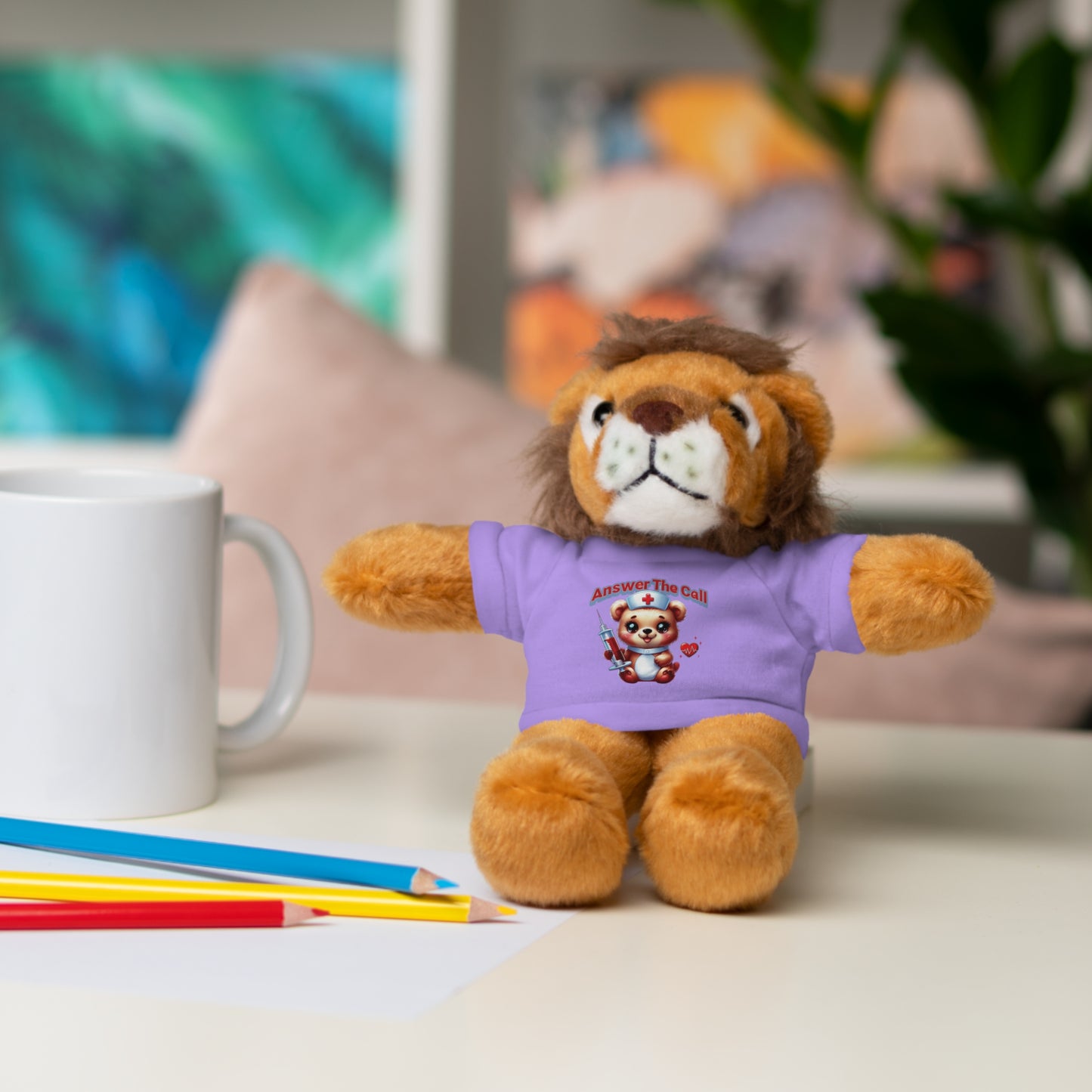 Answer The Call Stuffed Animals with Tee