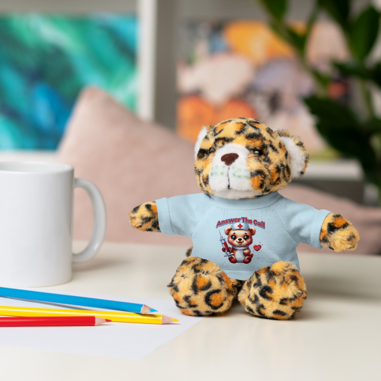 Answer The Call Stuffed Animals with Tee