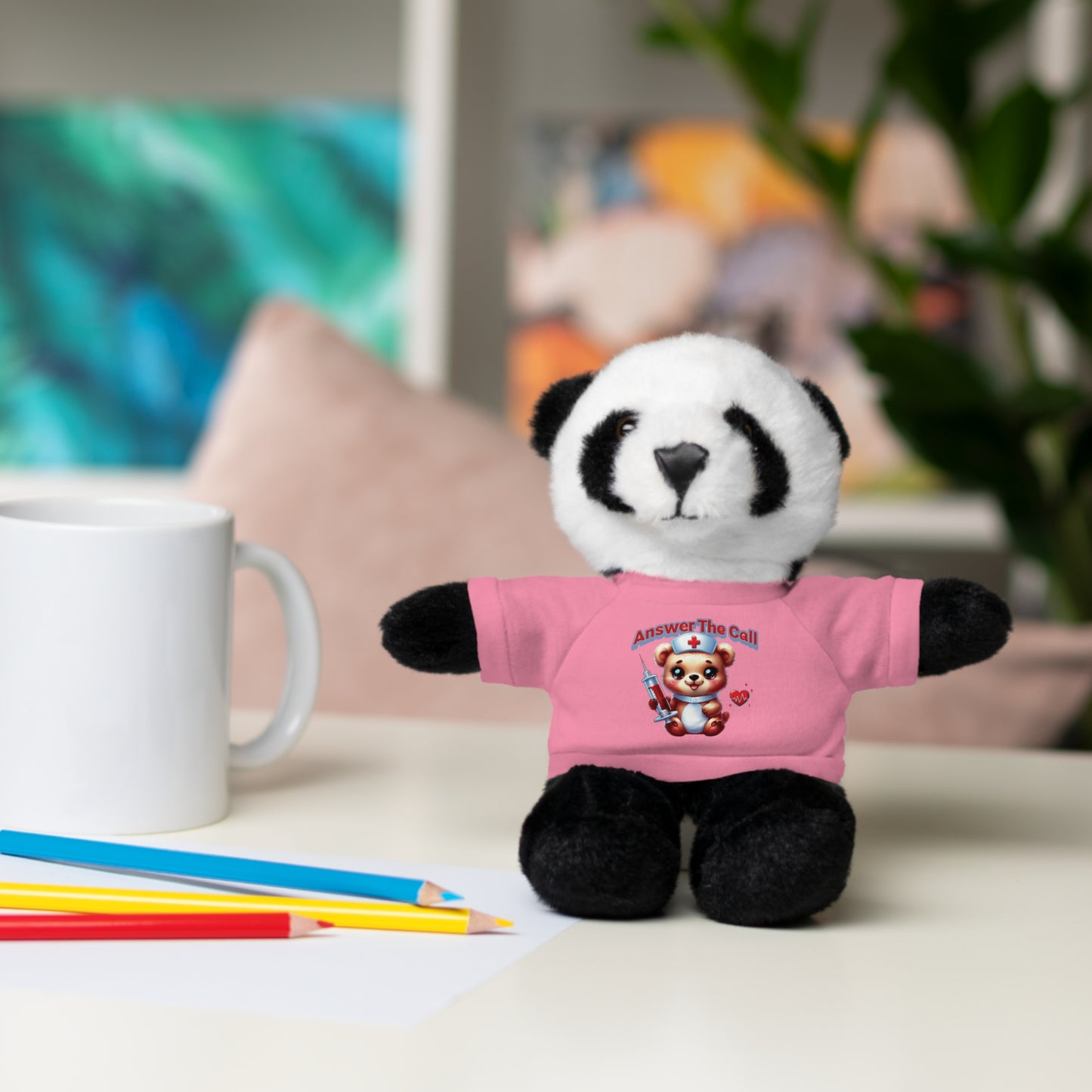 Answer The Call Stuffed Animals with Tee
