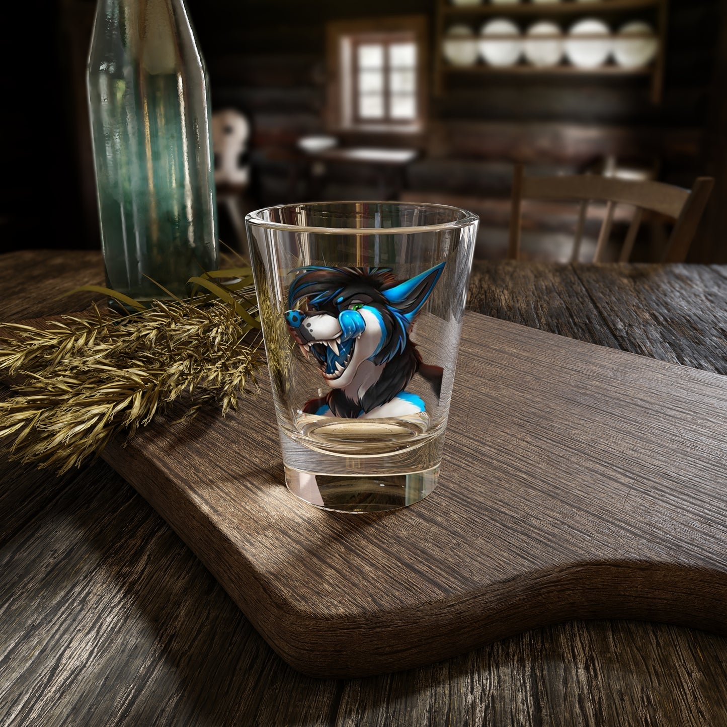 Furry Wolf Shot Glass, 1.5oz