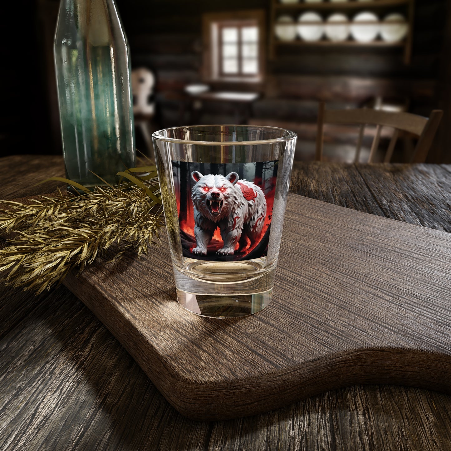 Tribal Bear Shot Glass, 1.5oz - Variant - Rose