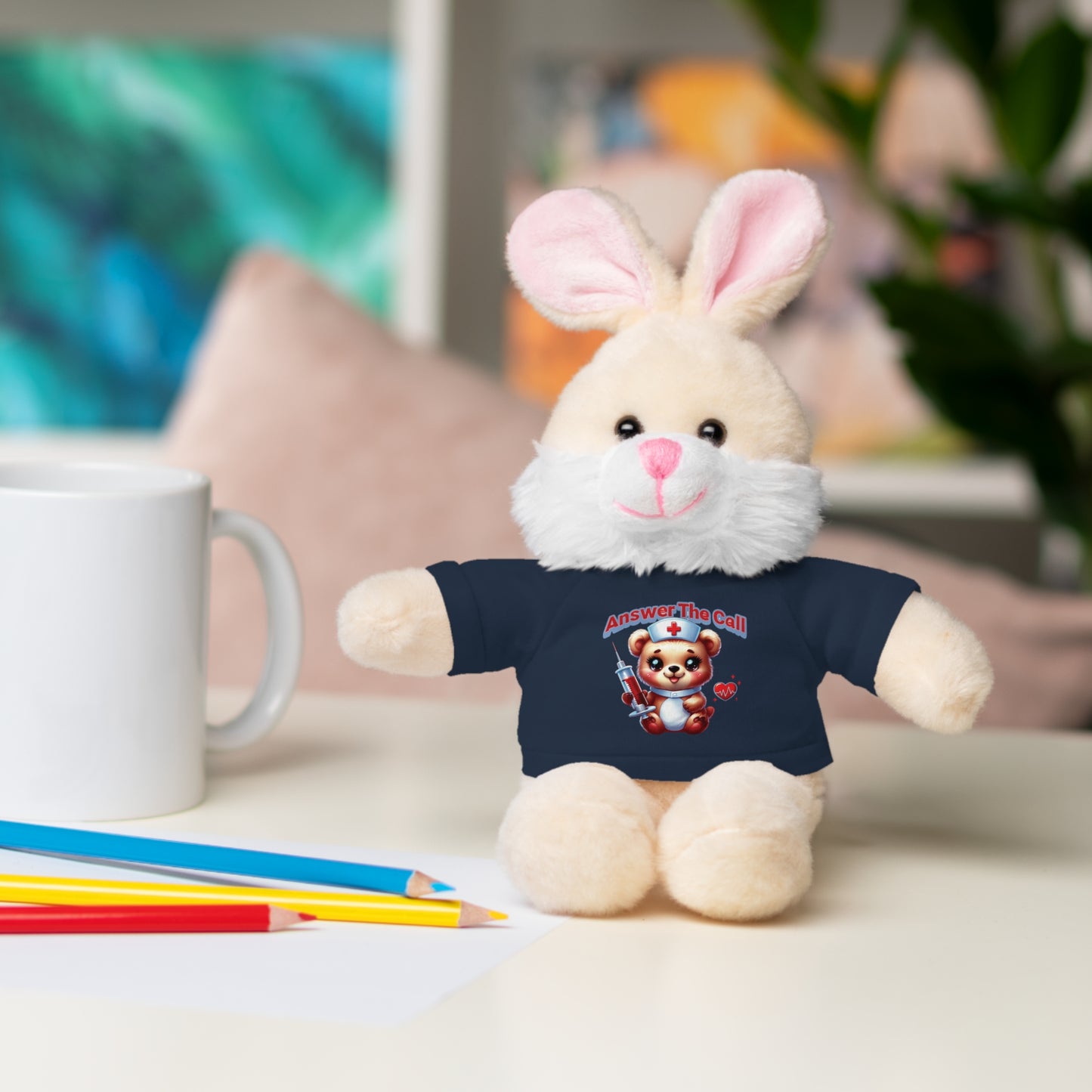 Answer The Call Stuffed Animals with Tee