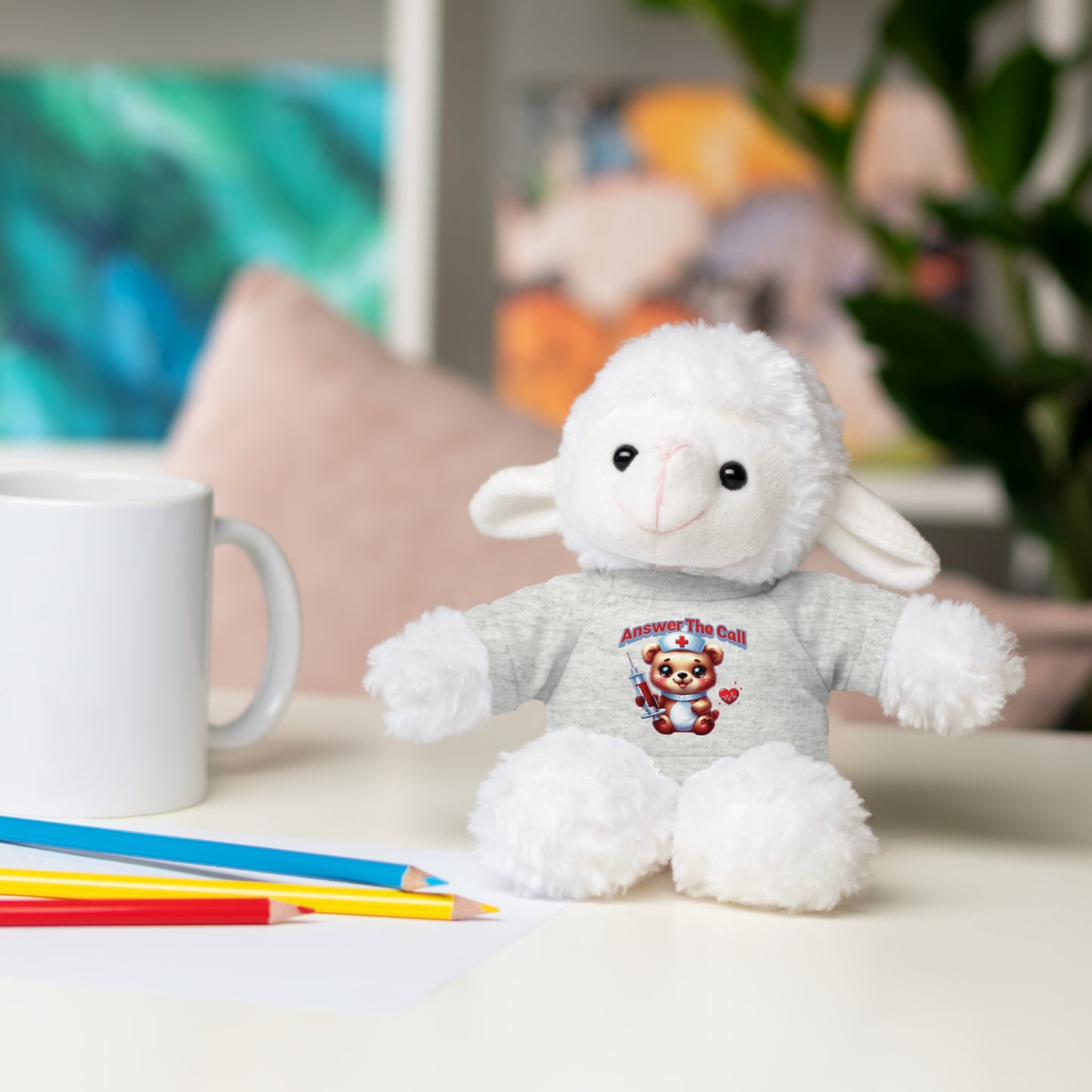 Answer The Call Stuffed Animals with Tee