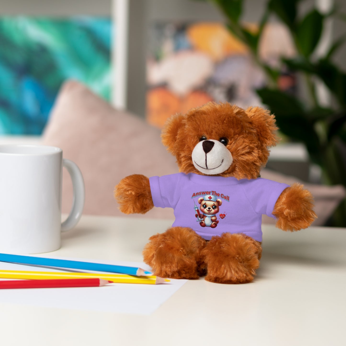 Answer The Call Stuffed Animals with Tee
