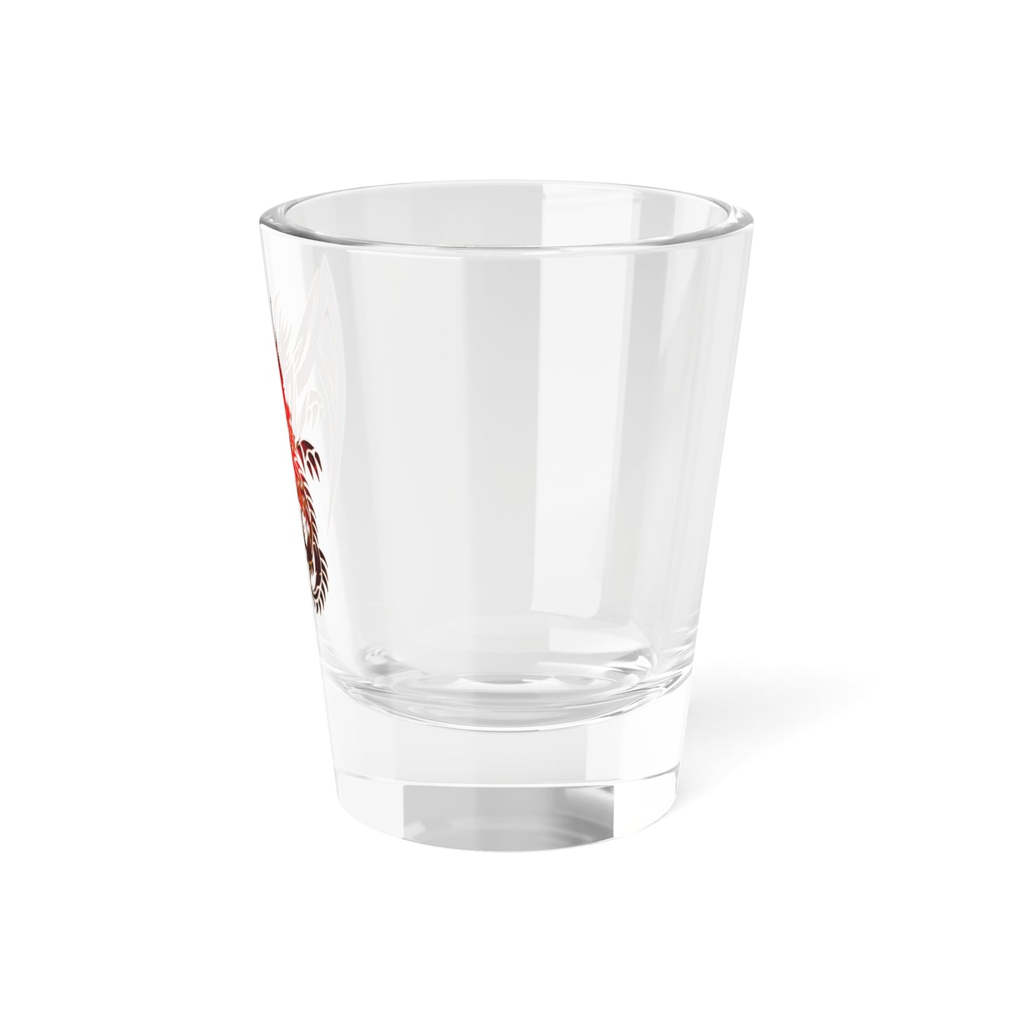 Raging Red Dragon Shot Glass, 1.5oz