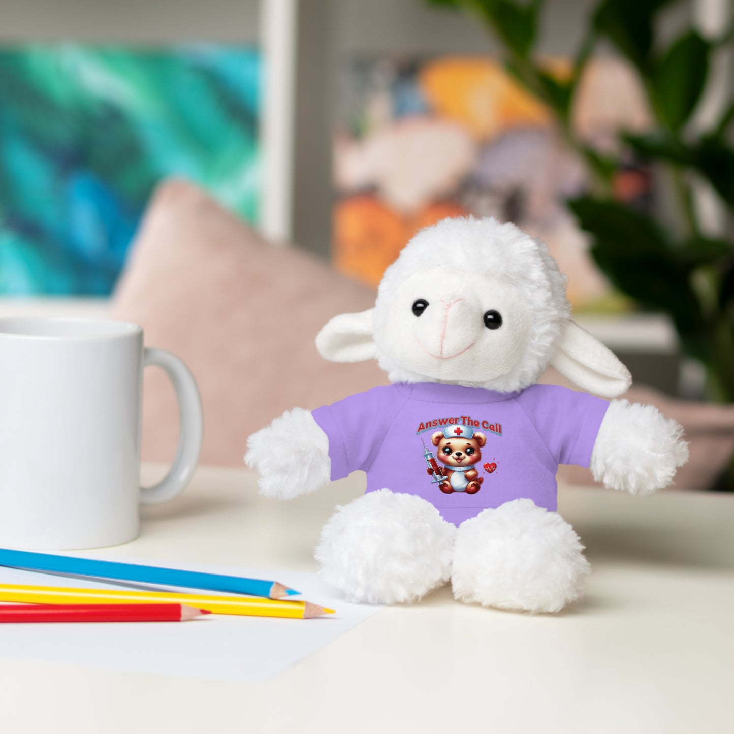 Answer The Call Stuffed Animals with Tee