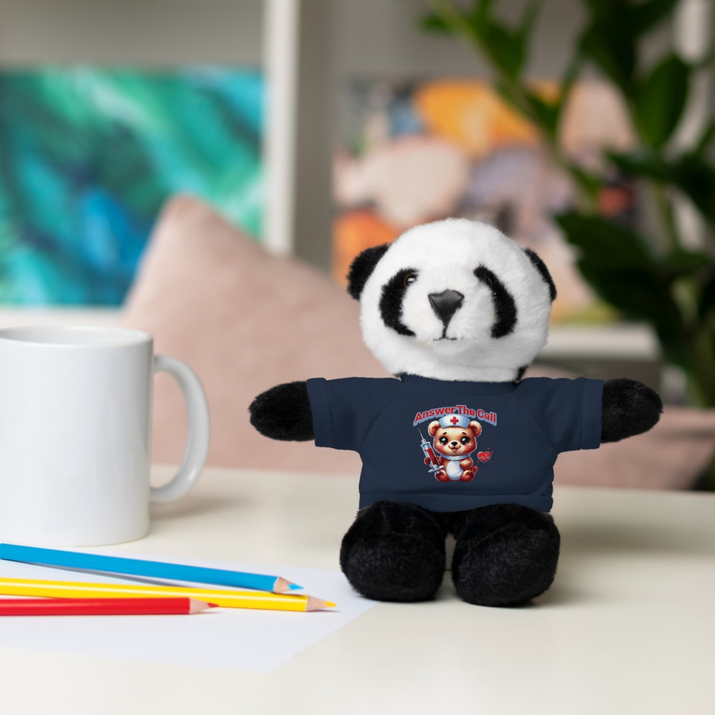 Answer The Call Stuffed Animals with Tee