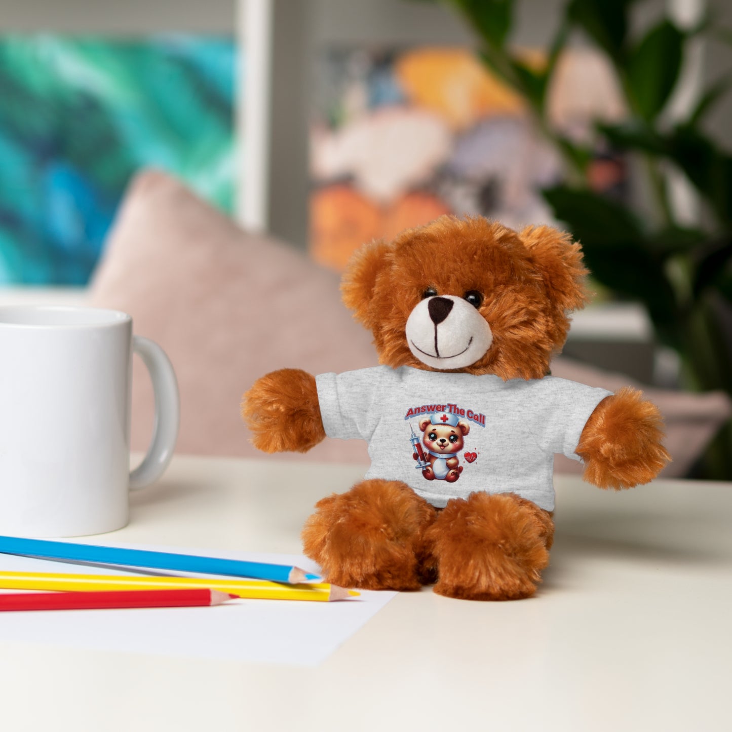 Answer The Call Stuffed Animals with Tee