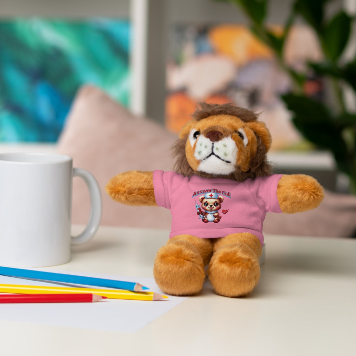 Answer The Call Stuffed Animals with Tee