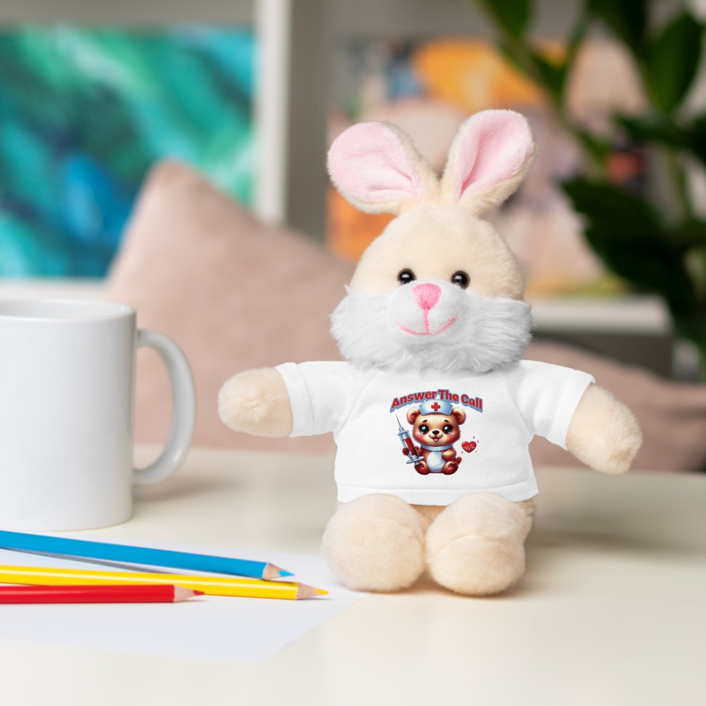 Answer The Call Stuffed Animals with Tee