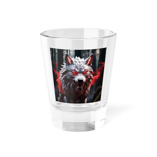 Tribal Wolf with Shot Glass, 1.5oz