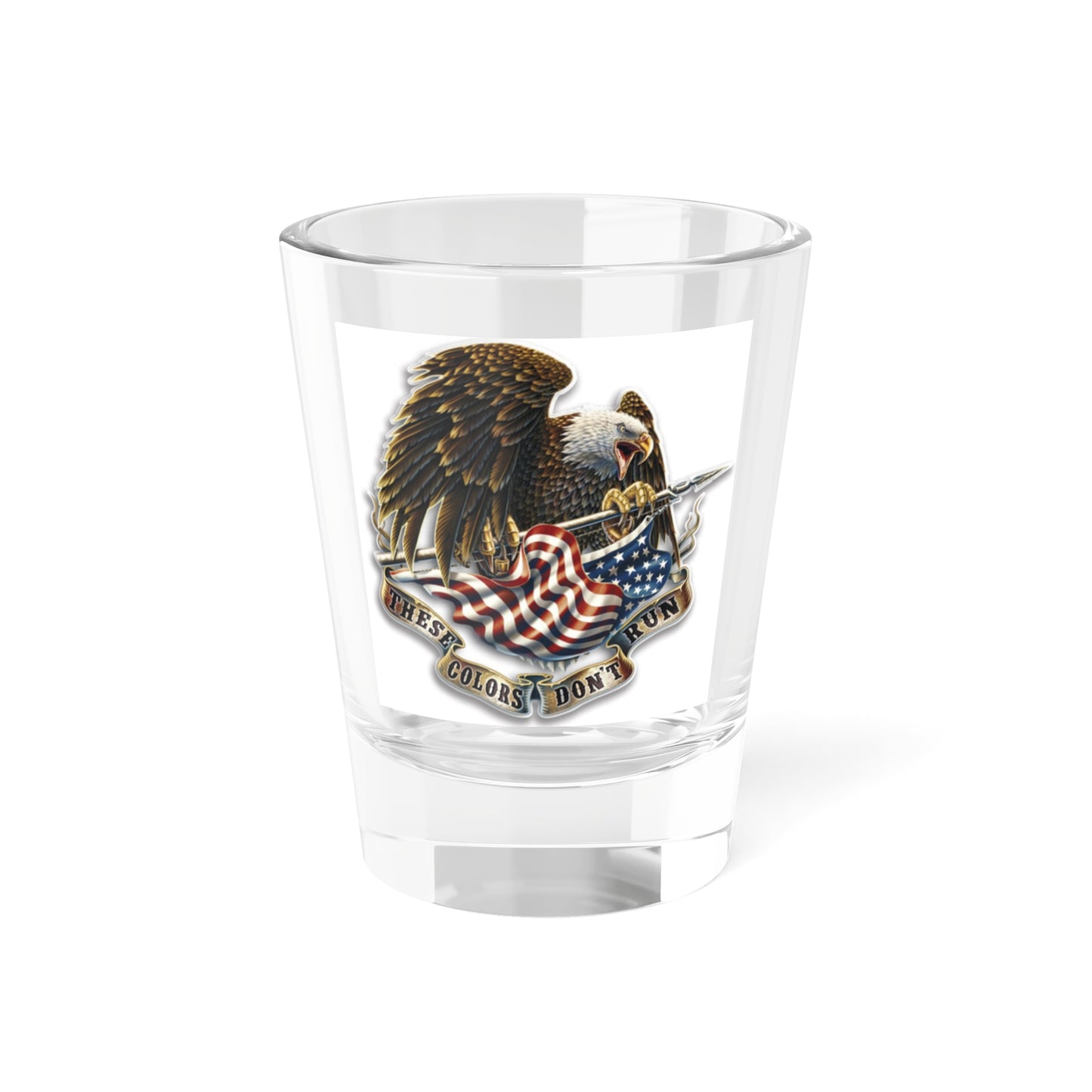 Colors Don't Run Shot Glass, 1.5oz