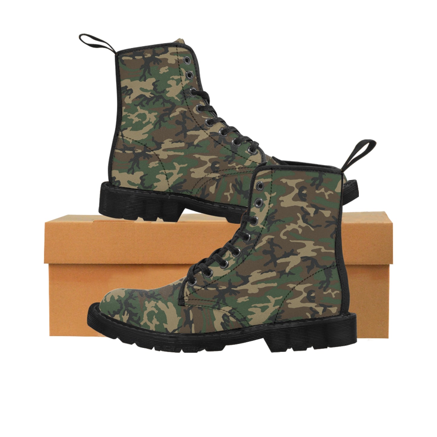 Men's Camo Canvas Boots