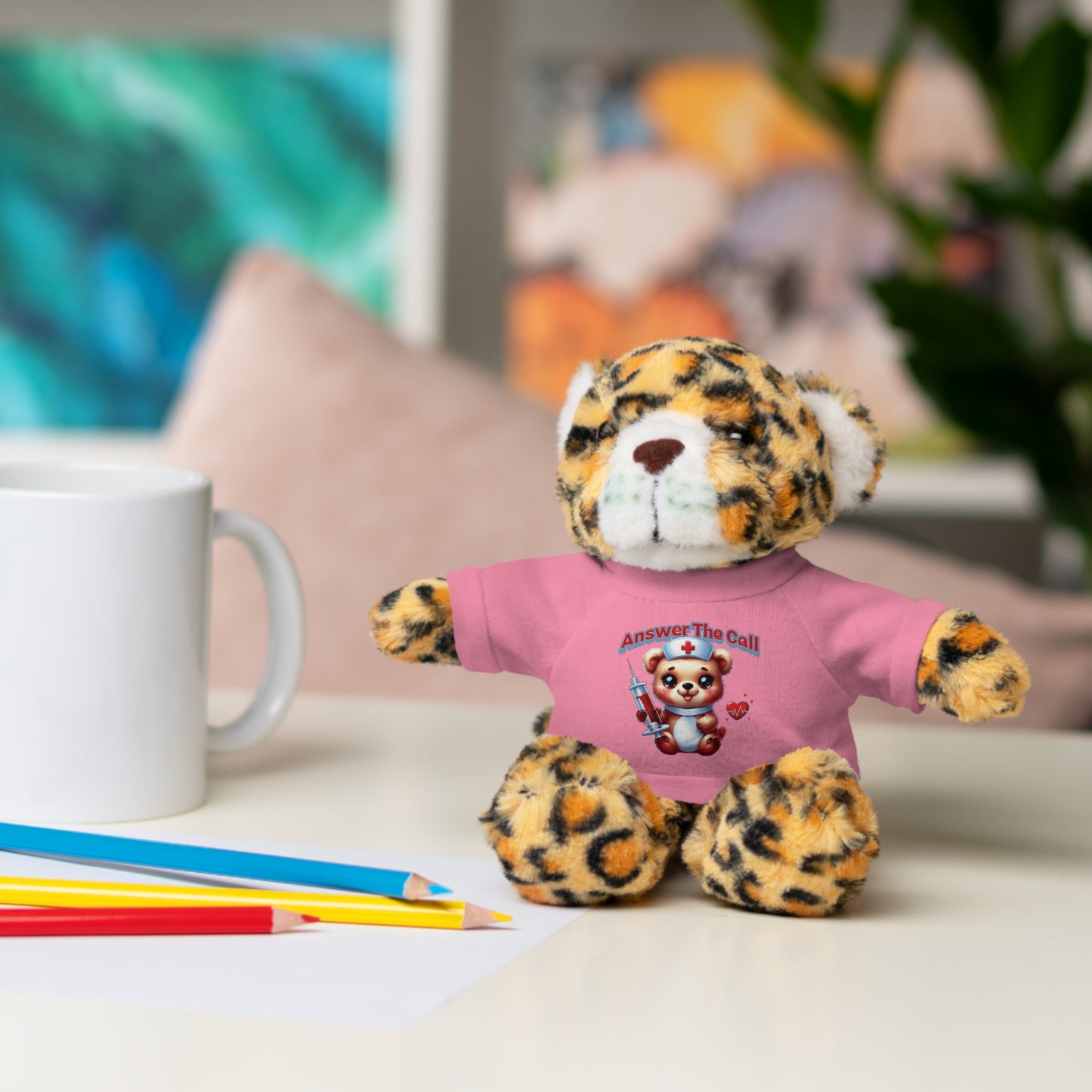 Answer The Call Stuffed Animals with Tee