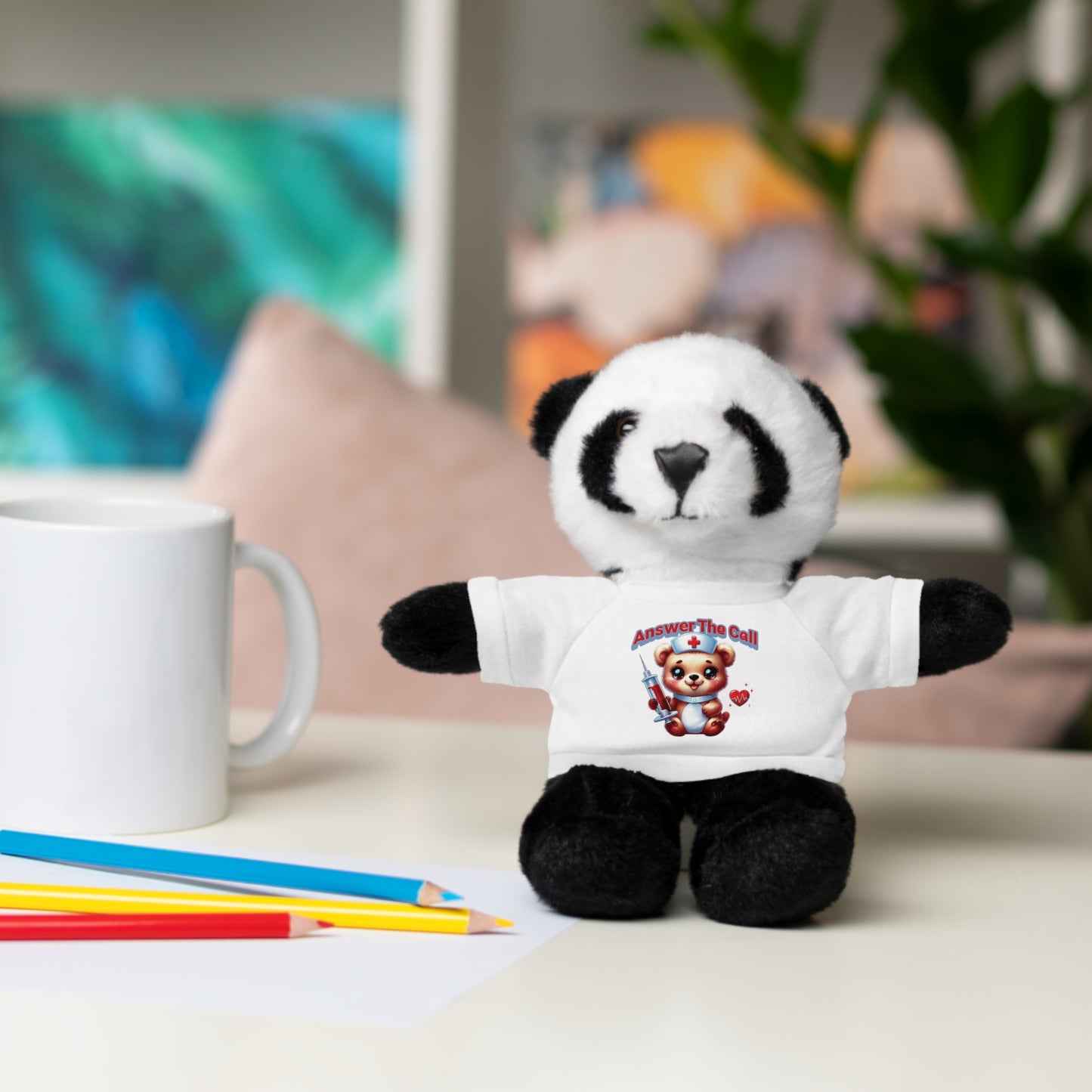 Answer The Call Stuffed Animals with Tee