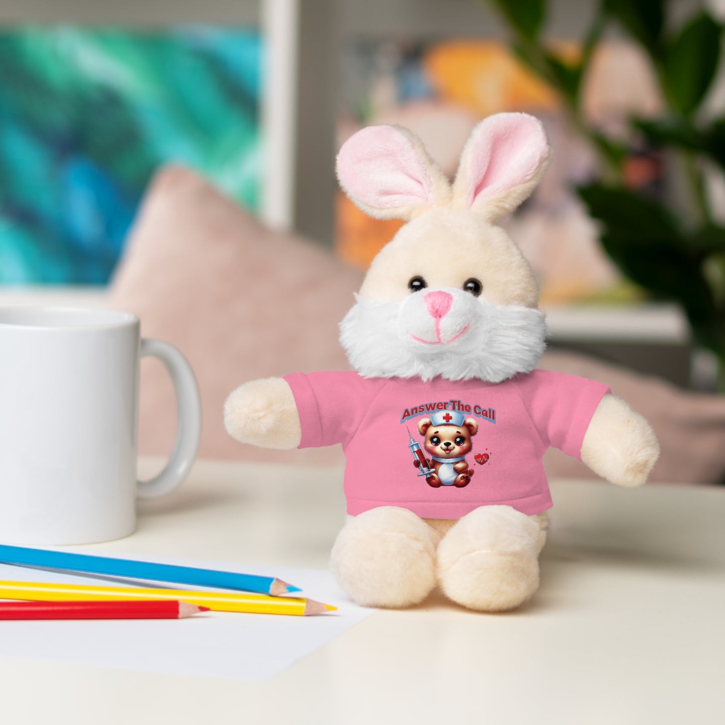 Answer The Call Stuffed Animals with Tee