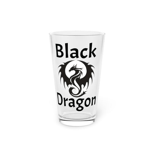 Black Dragon Pint Glass, 16oz