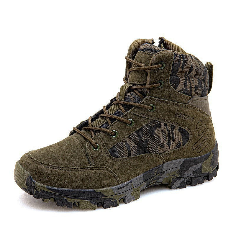 New Style Korean Fashion Casual Shoes Sports Wind high-top Camouflage Hiking Boots