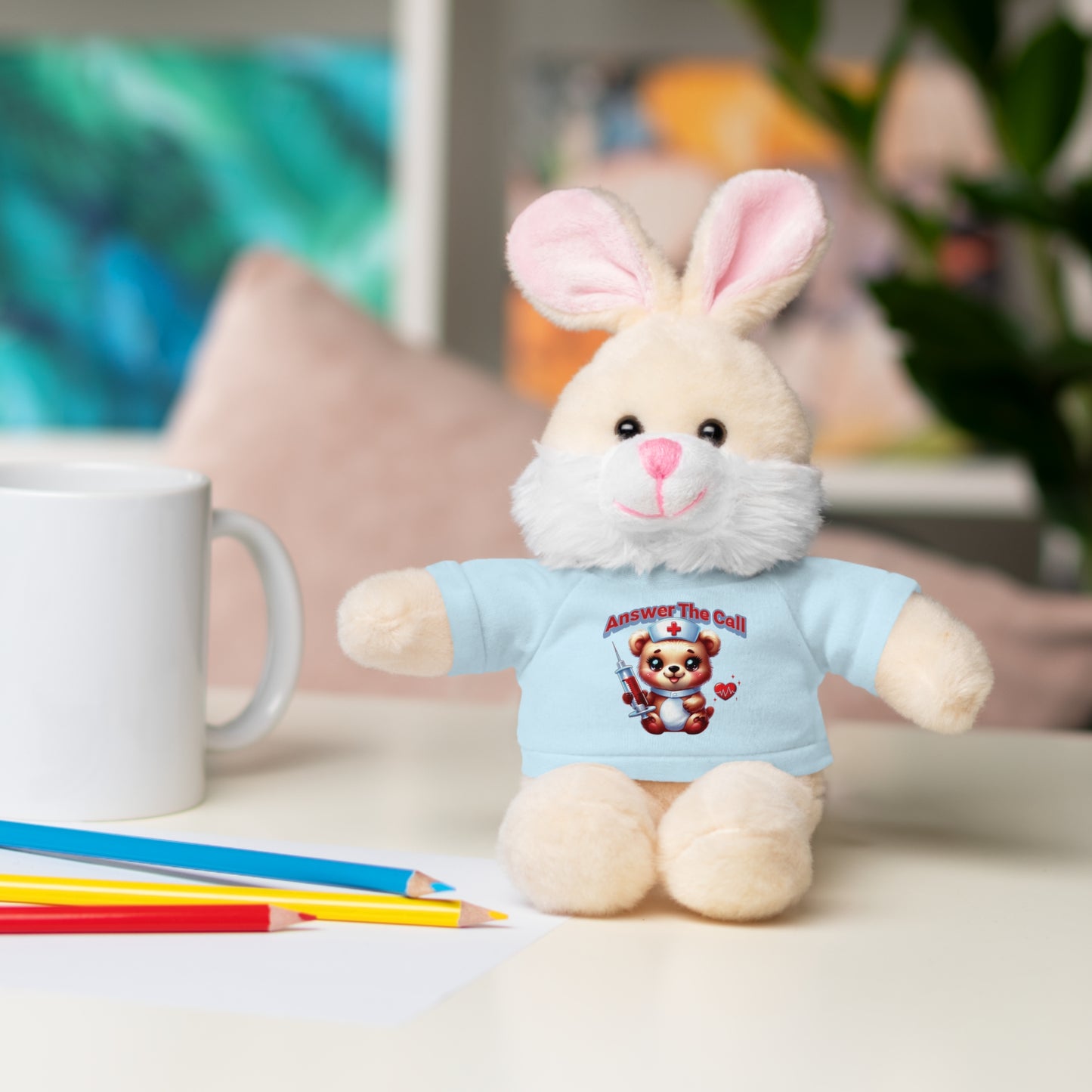 Answer The Call Stuffed Animals with Tee