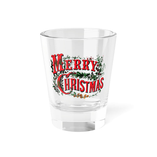 Merry Christmas Shot Glass, 1.5oz