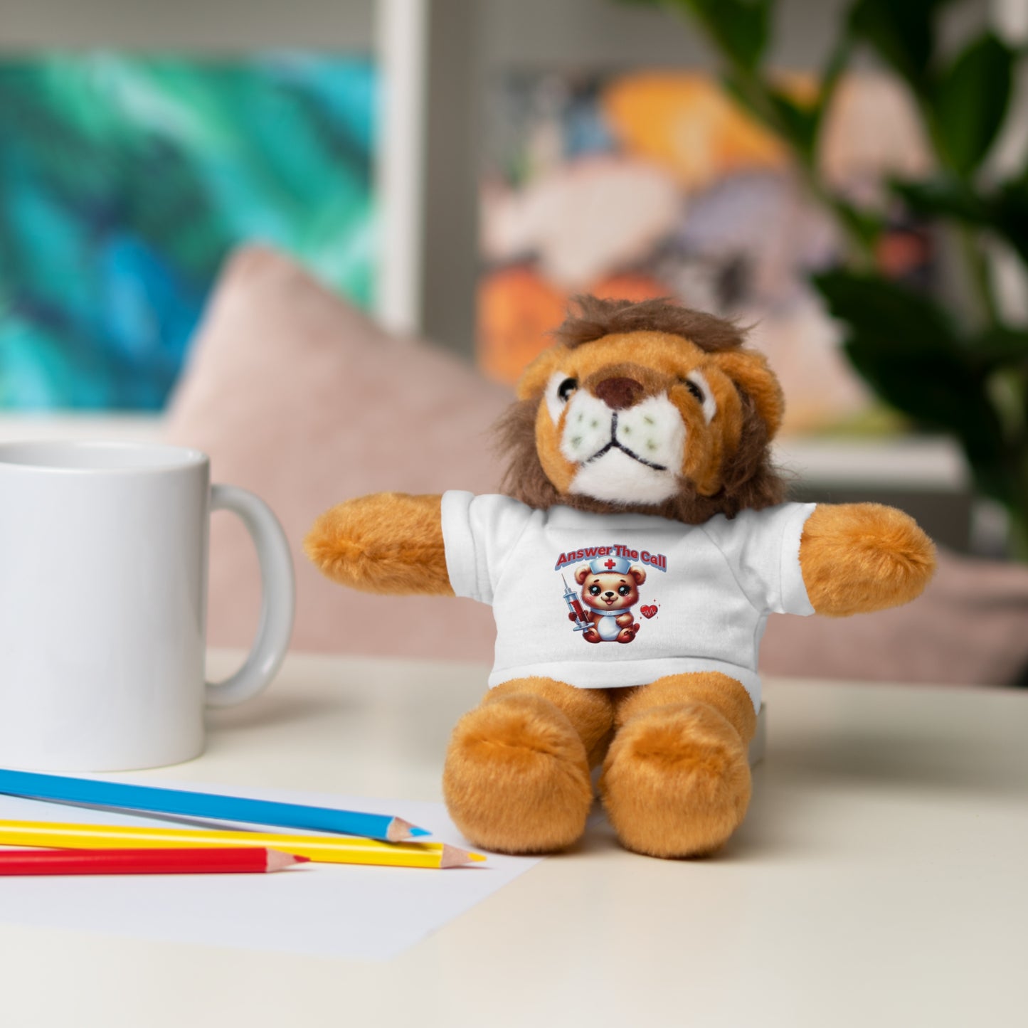 Answer The Call Stuffed Animals with Tee
