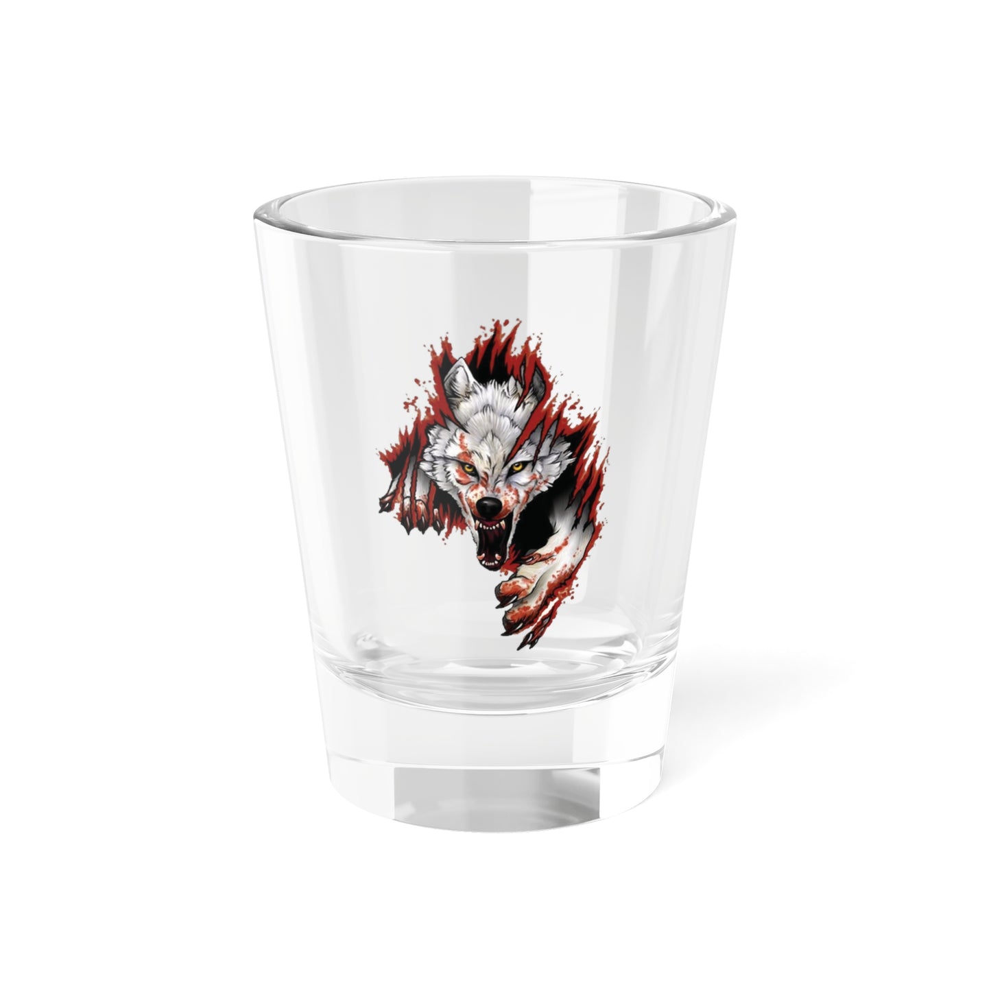 Blood Wolf Shot Glass, 1.5oz