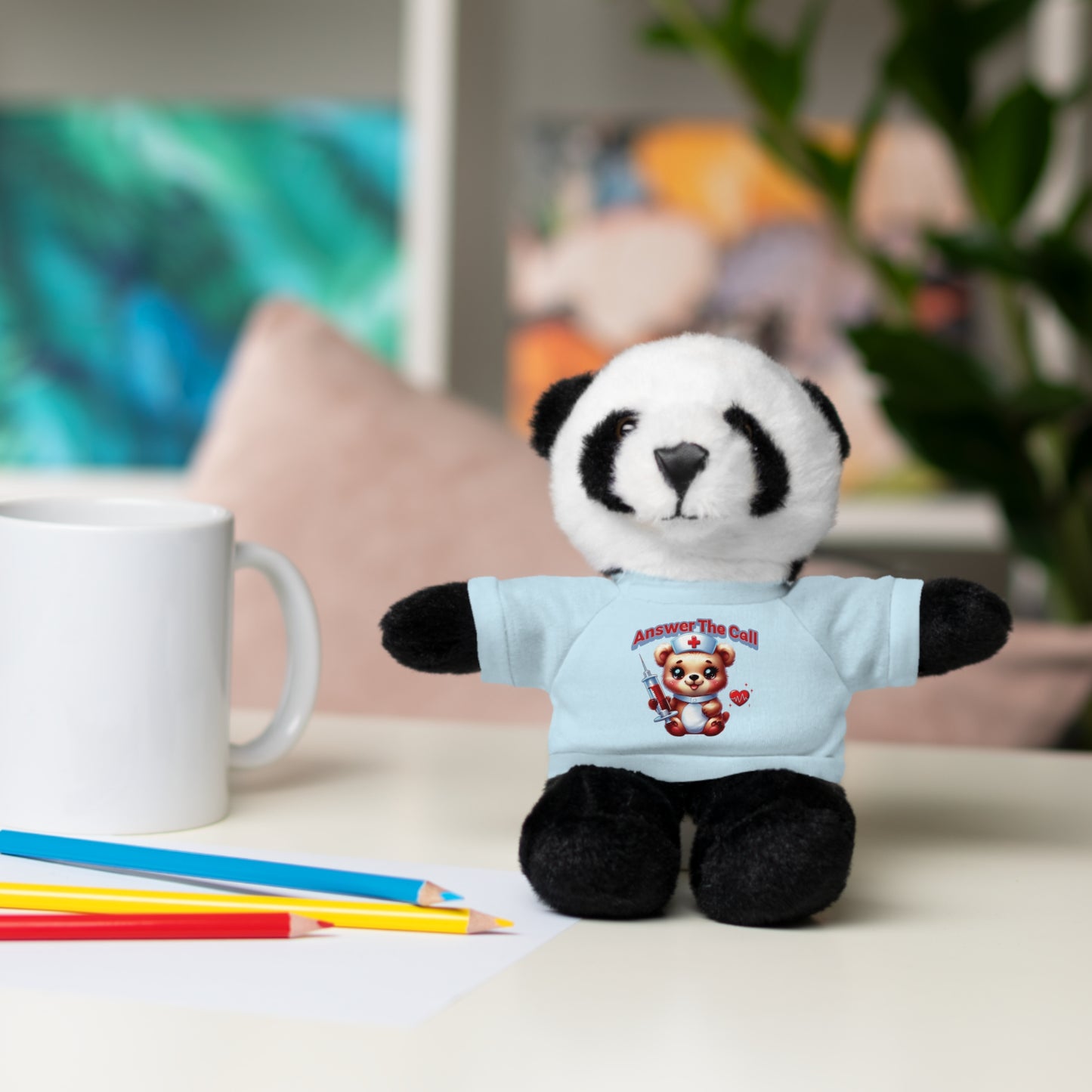 Answer The Call Stuffed Animals with Tee