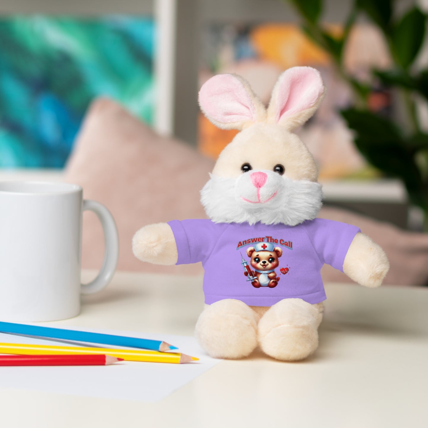 Answer The Call Stuffed Animals with Tee