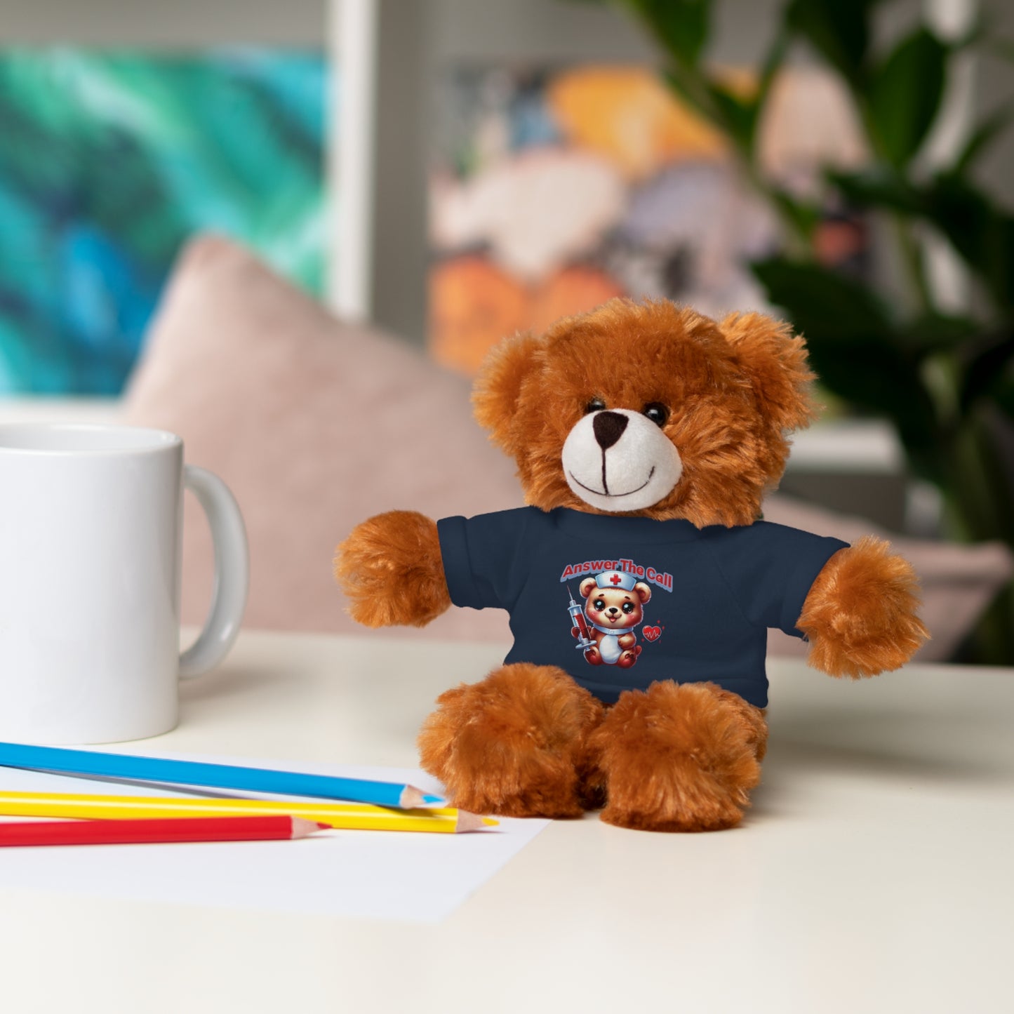 Answer The Call Stuffed Animals with Tee