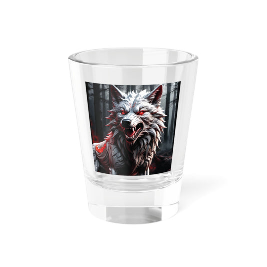 Tribal Wolf with Shot Glass, 1.5oz