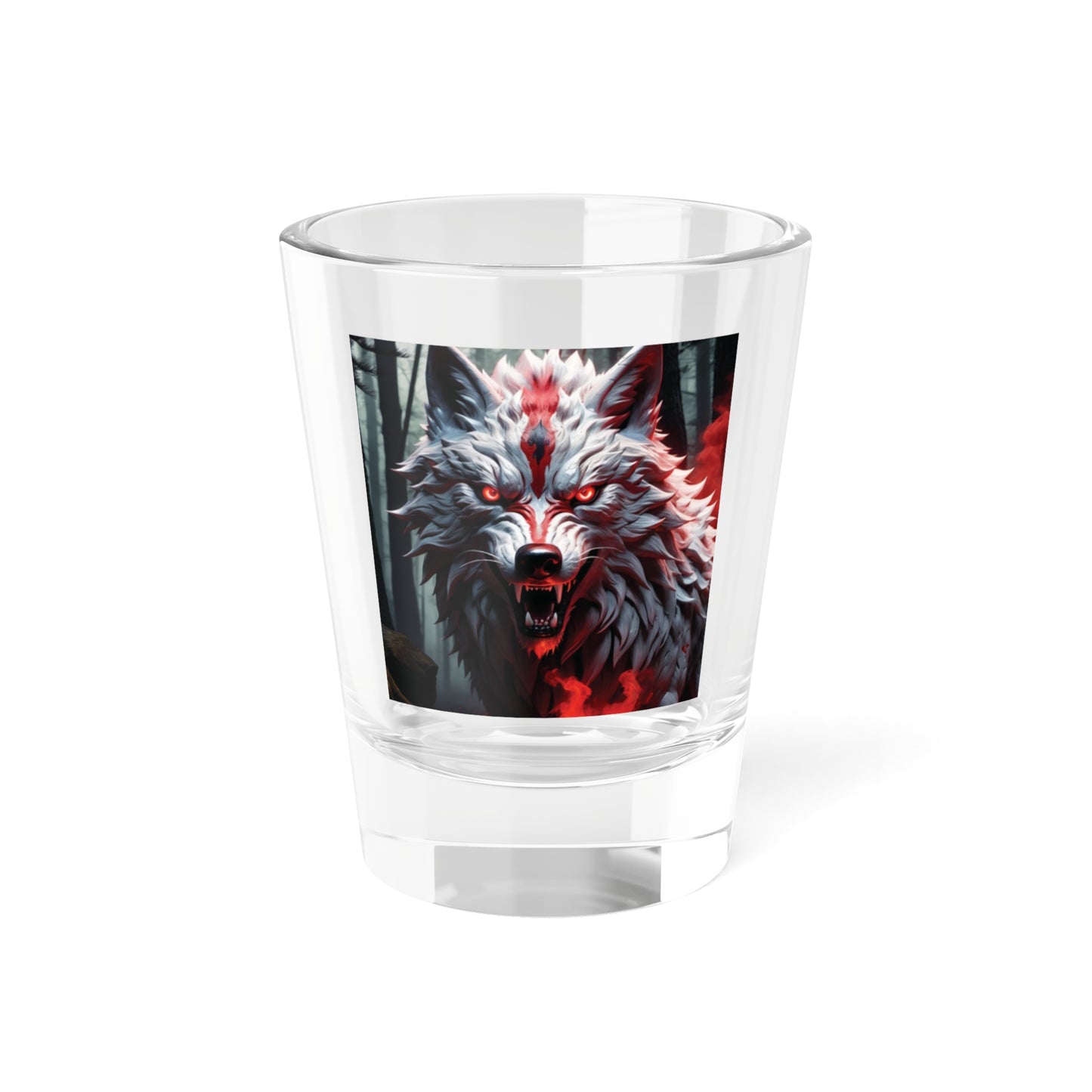 Tribal Wolf Shot Glass, 1.5oz