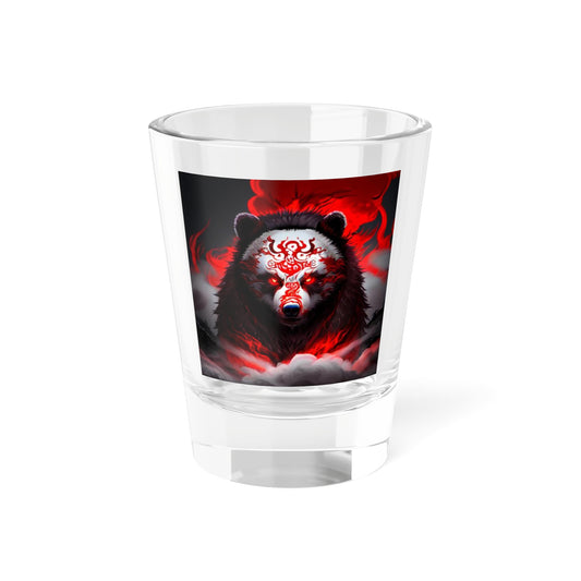 Tribal Bear Shot Glass, 1.5oz - Variant - White Face