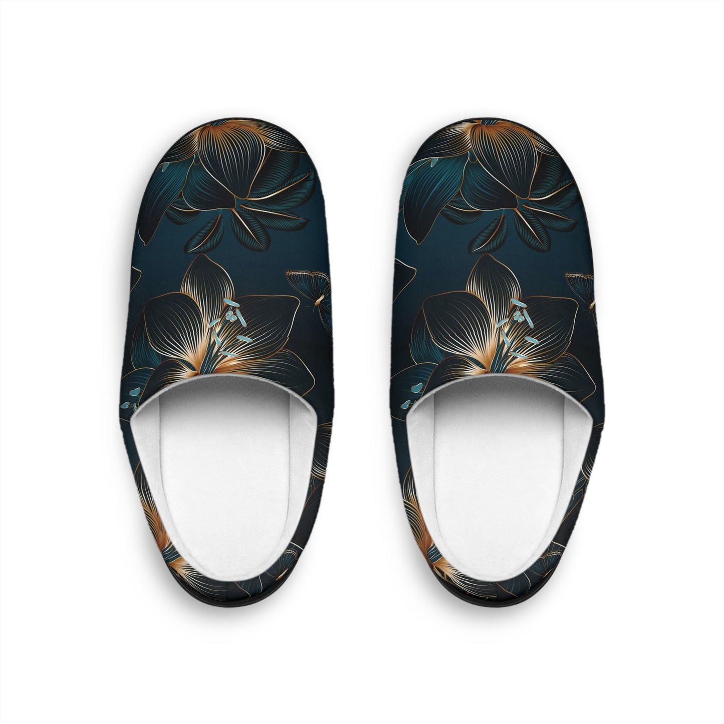 Floral Print Indoor Slippers