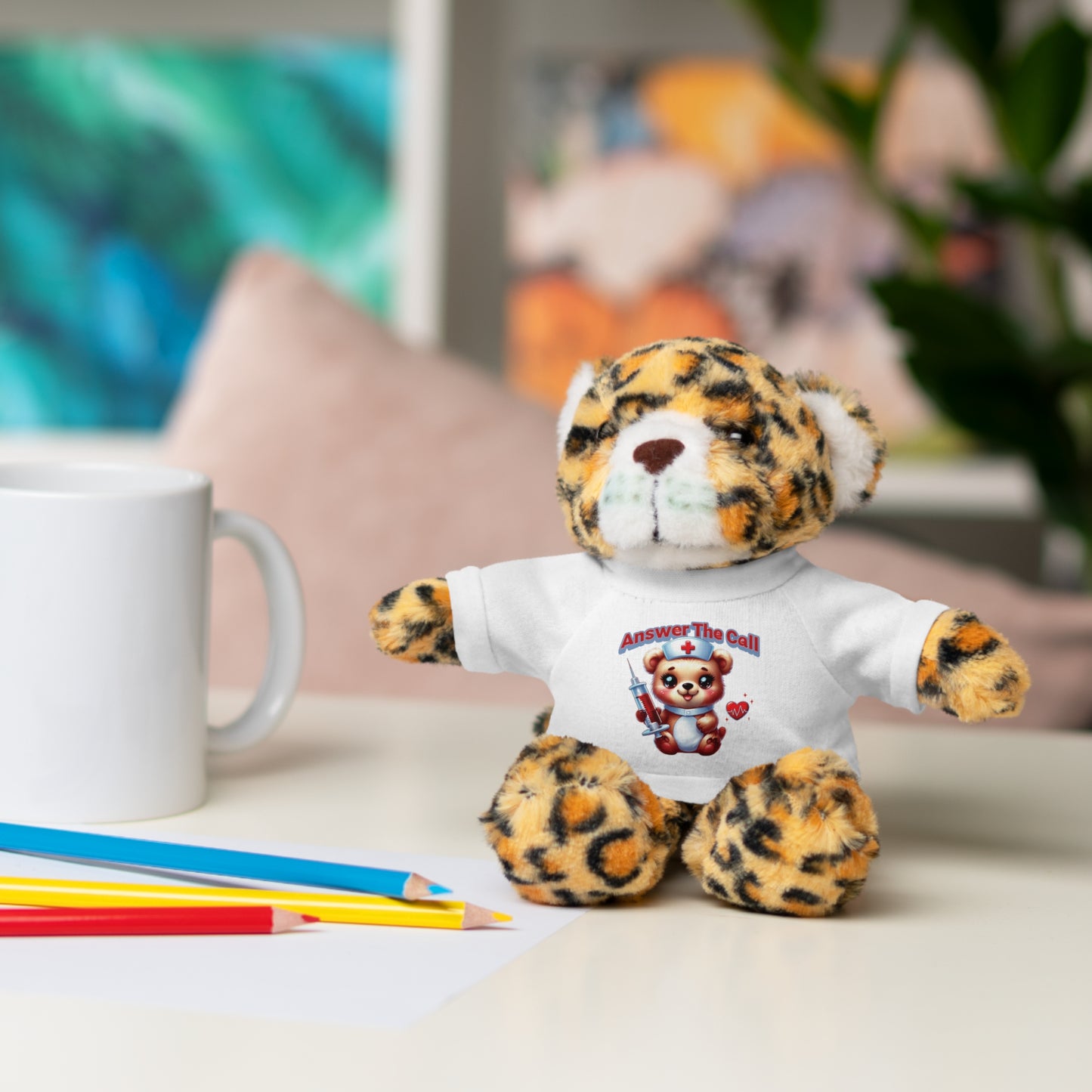 Answer The Call Stuffed Animals with Tee