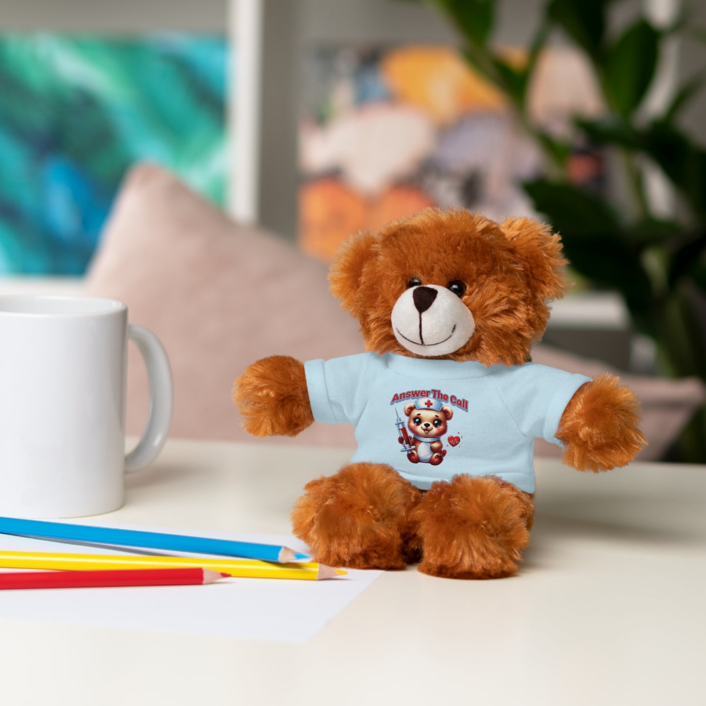 Answer The Call Stuffed Animals with Tee