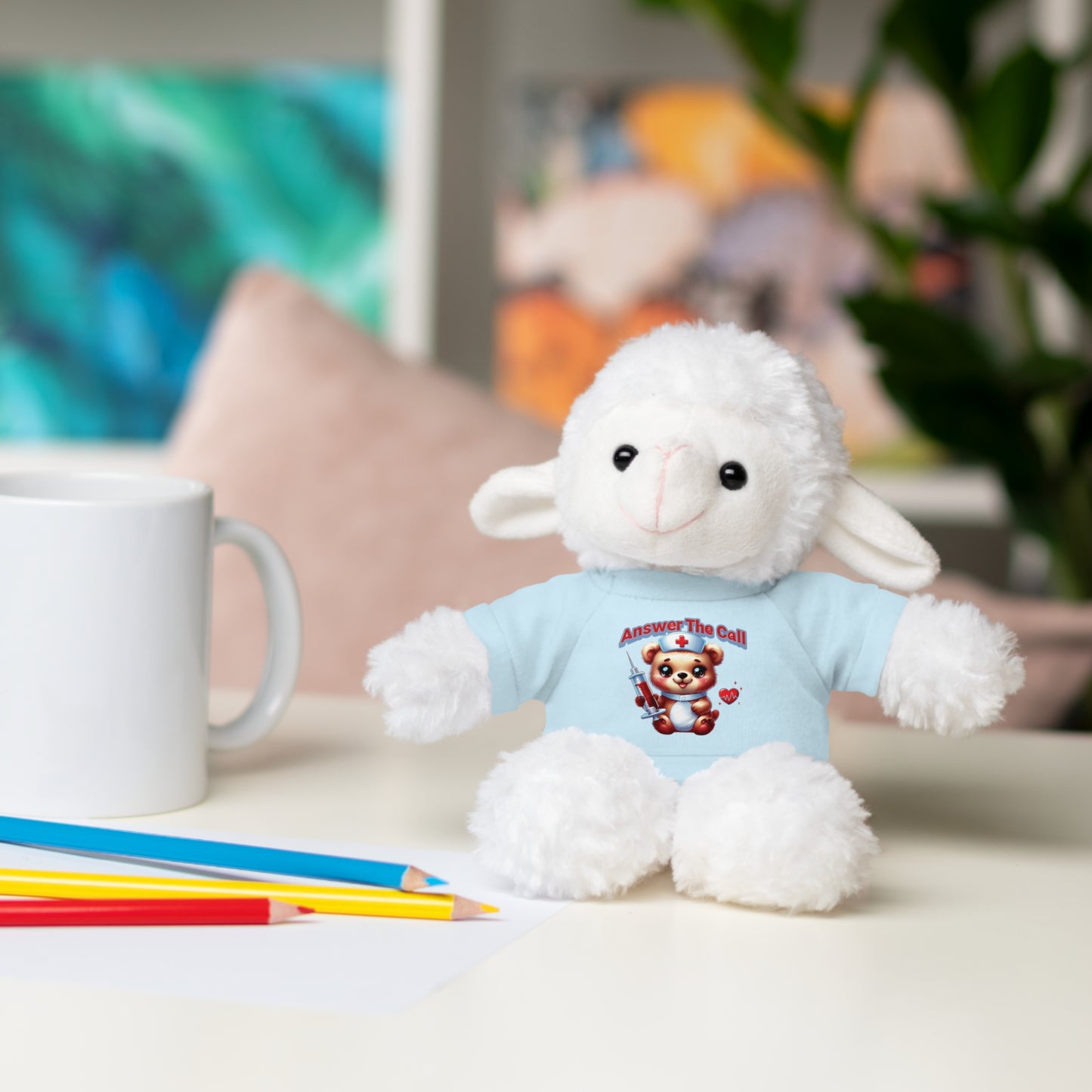 Answer The Call Stuffed Animals with Tee
