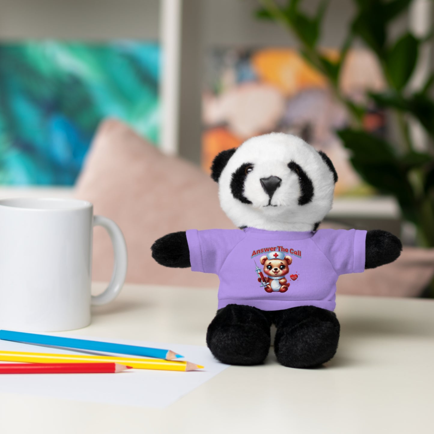 Answer The Call Stuffed Animals with Tee