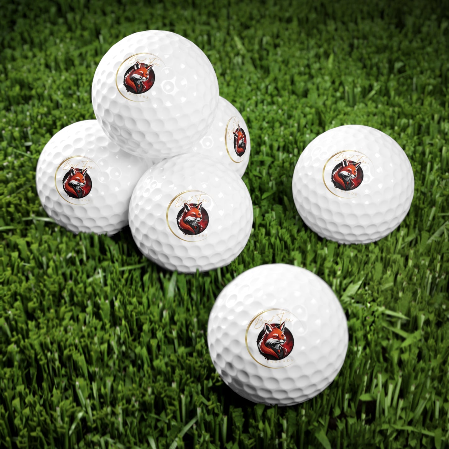 Bad Fox Threads Golf Balls, 6pcs