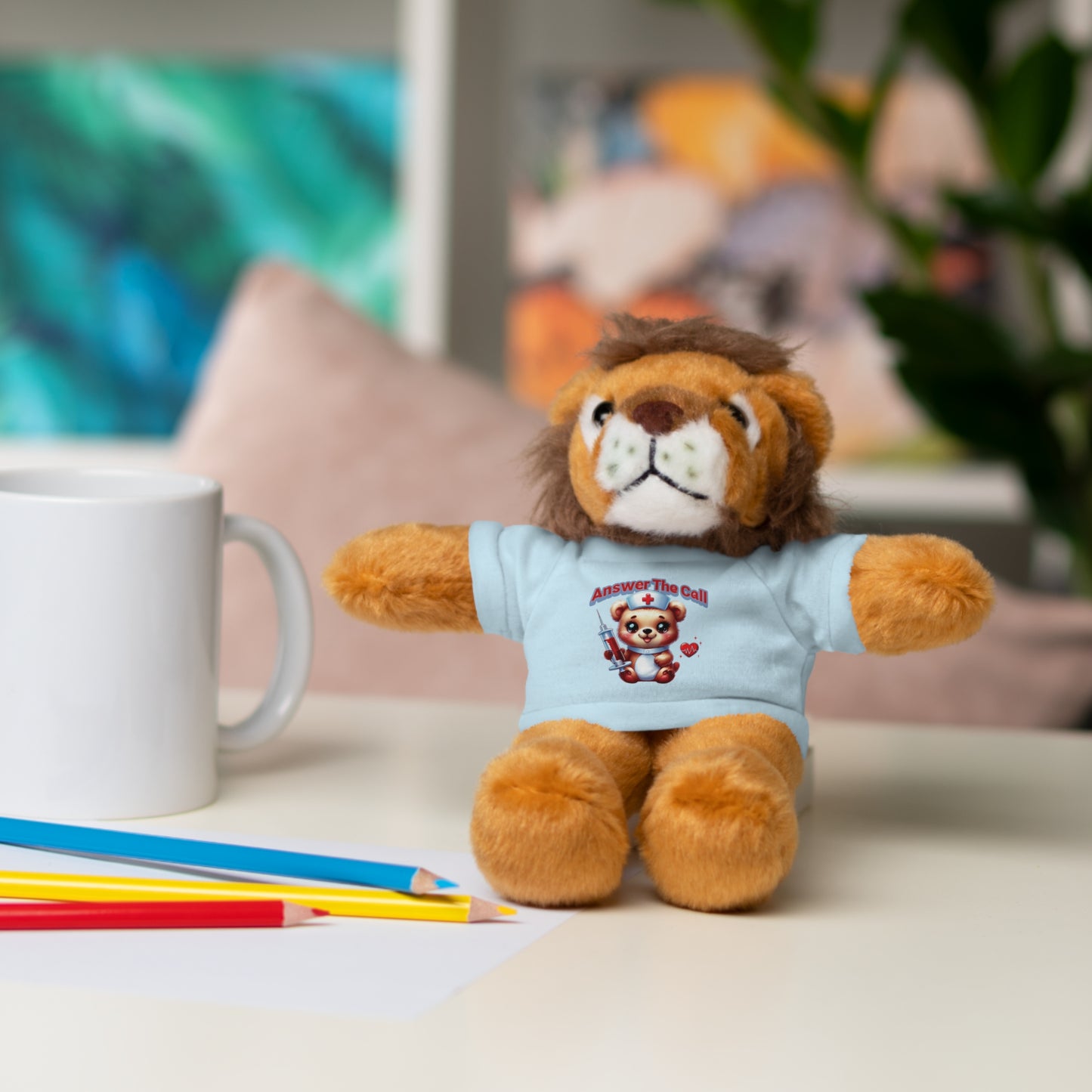 Answer The Call Stuffed Animals with Tee