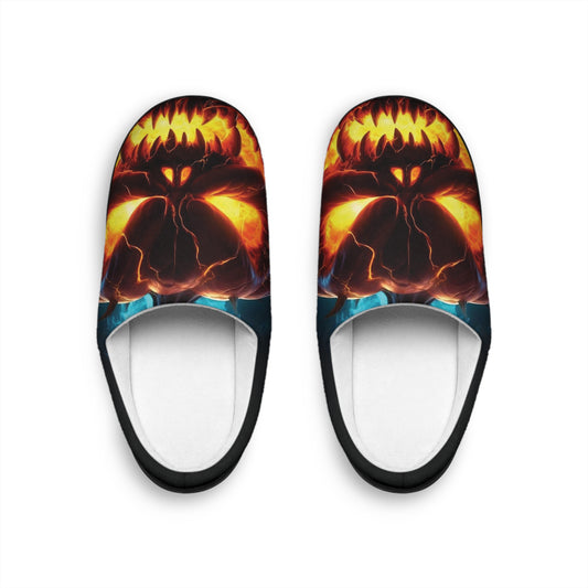 Men's Halloween Pumpkin Print Indoor Slippers