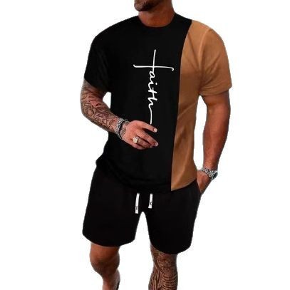 Casual Cool Suit Men's Short Sleeve Shorts Suit