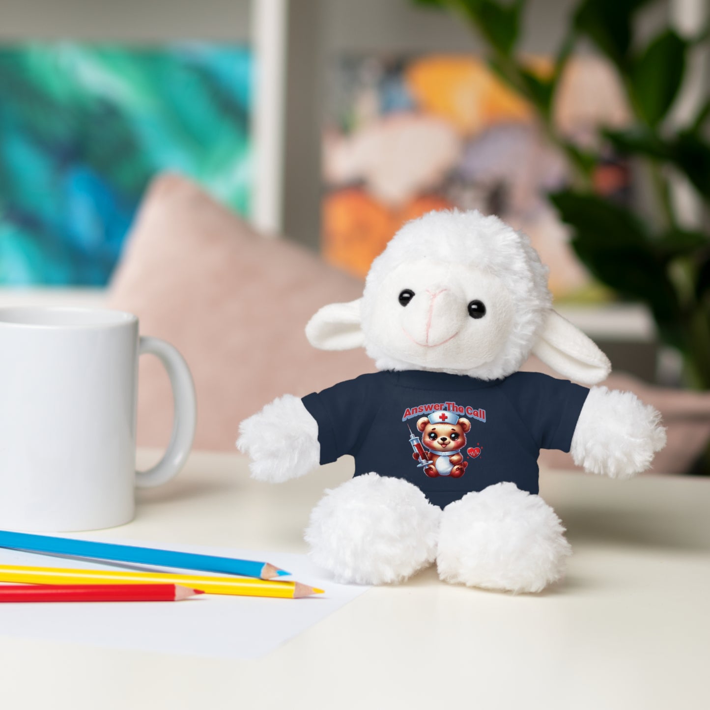 Answer The Call Stuffed Animals with Tee