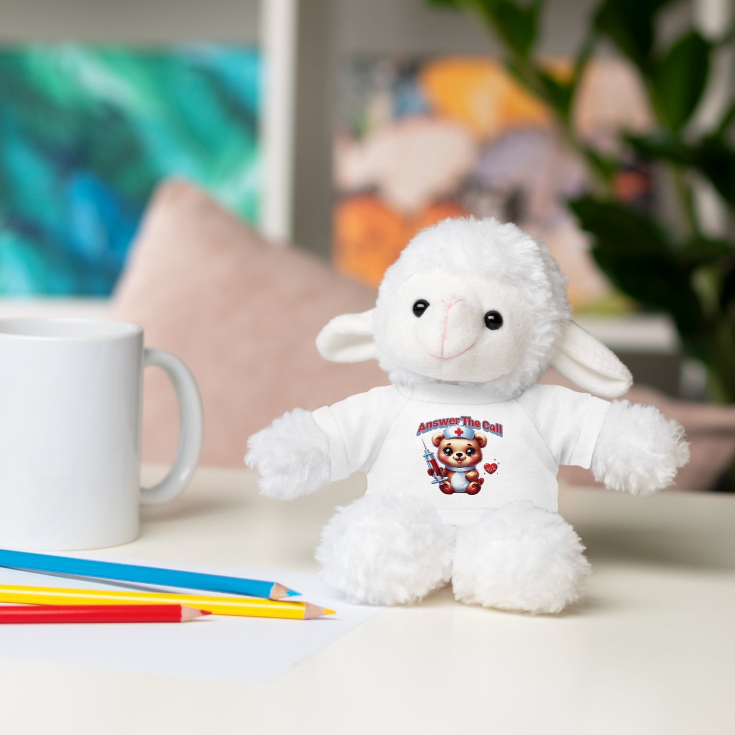 Answer The Call Stuffed Animals with Tee