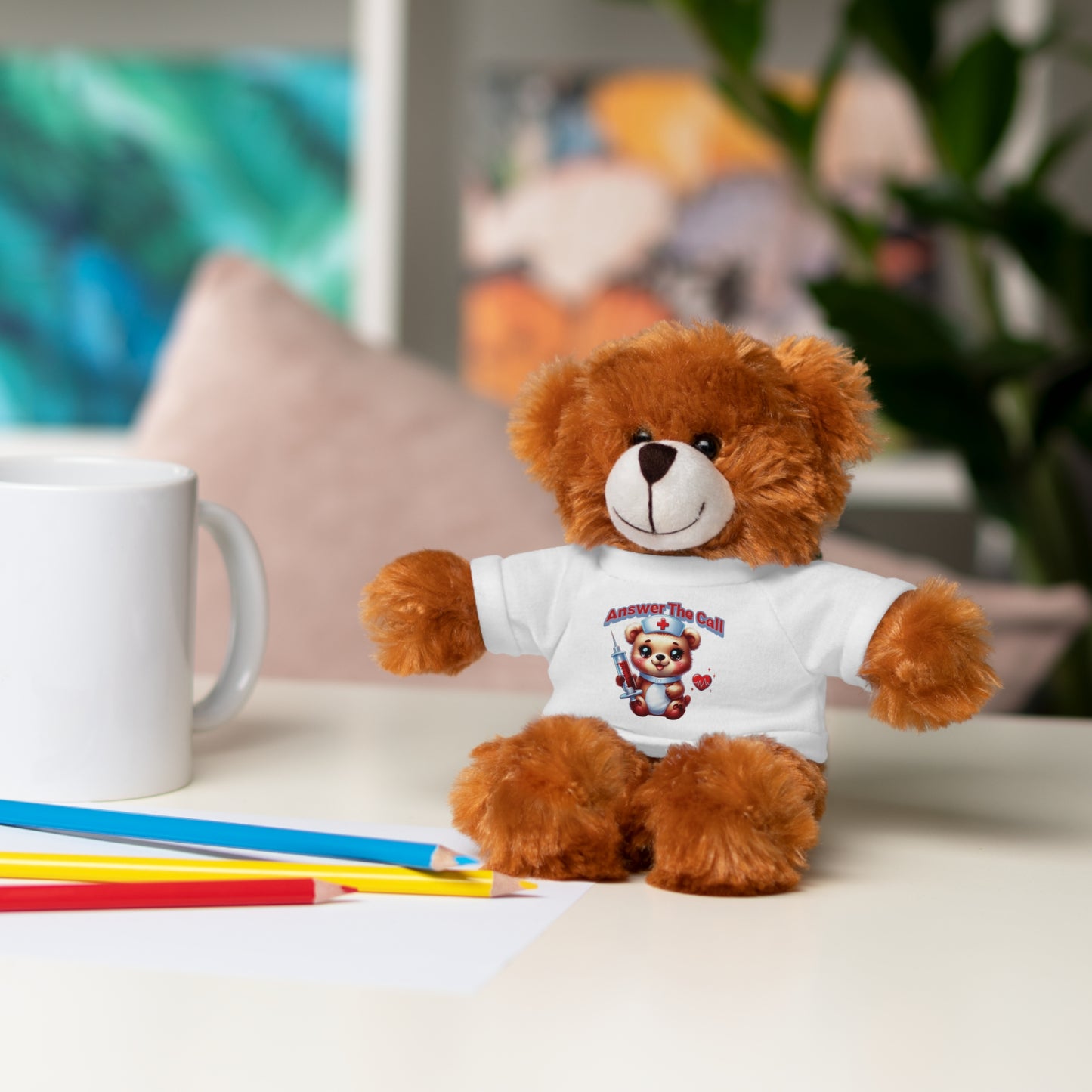 Answer The Call Stuffed Animals with Tee