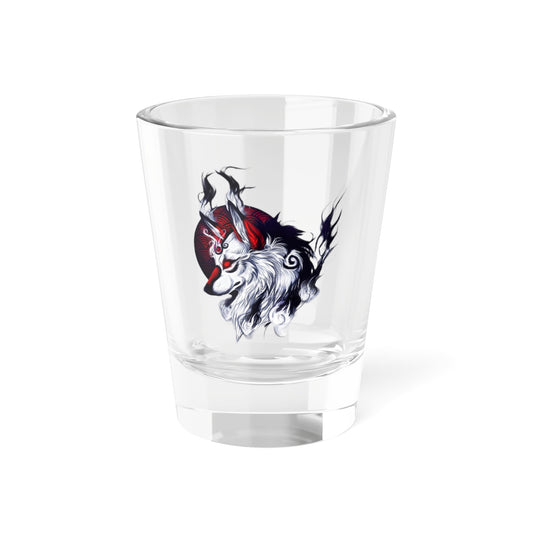 Tribal Wolf Shot Glass, 1.5oz