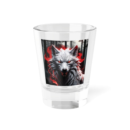 Tribal Wolf with Shot Glass, 1.5oz