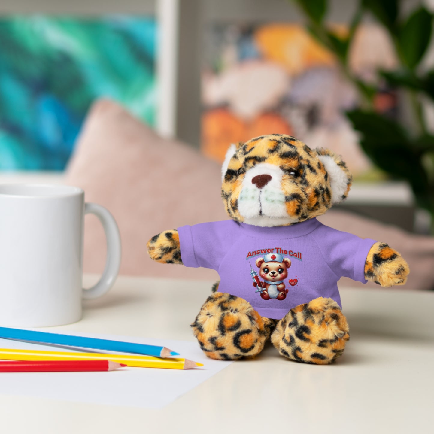 Answer The Call Stuffed Animals with Tee