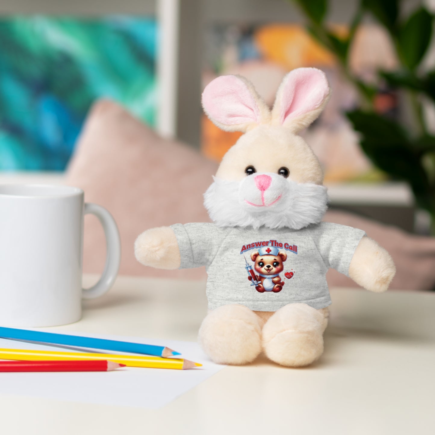 Answer The Call Stuffed Animals with Tee