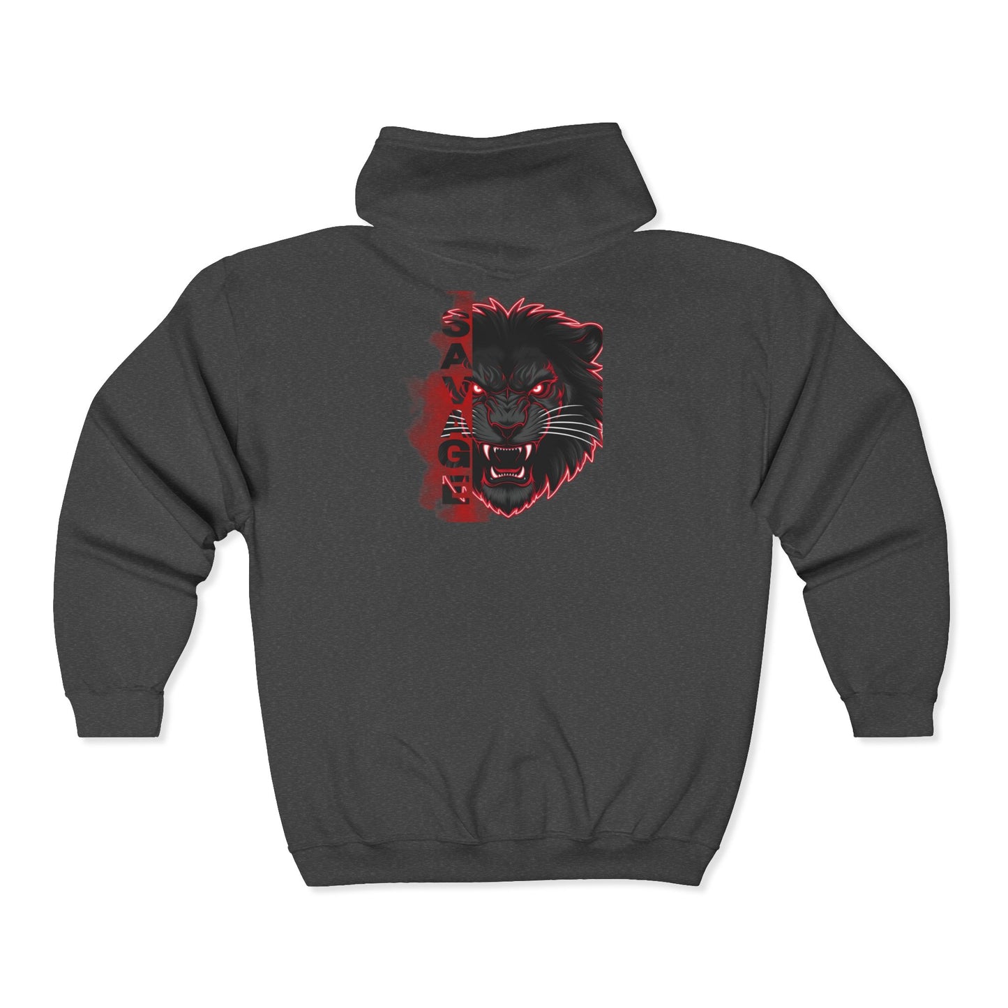 Savage Lion Full Zip Hooded Sweatshirt