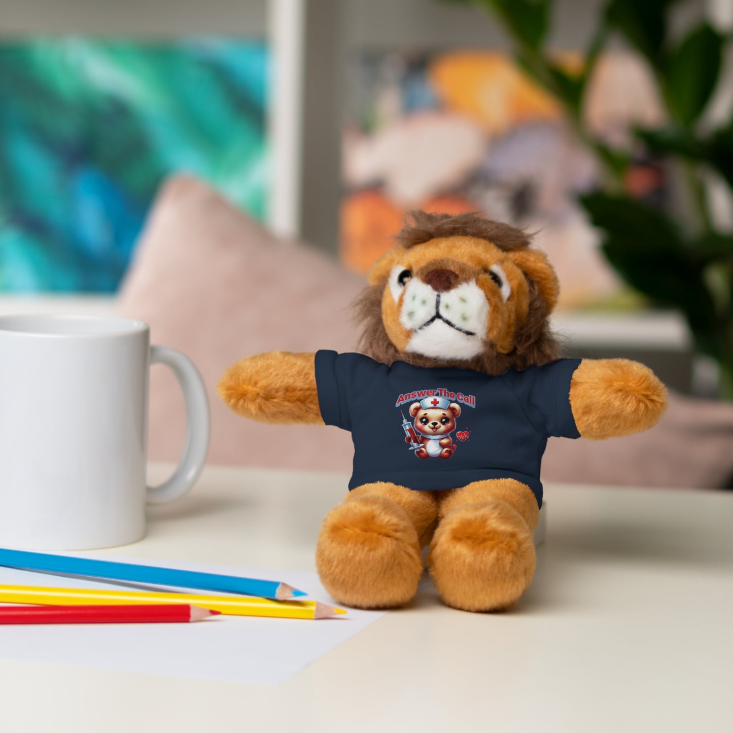 Answer The Call Stuffed Animals with Tee